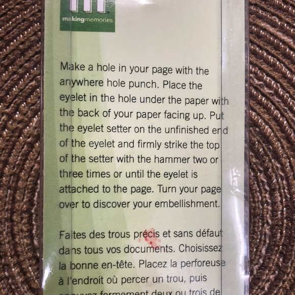 Making Memories Office Universal Eyelet Setter Making Memories